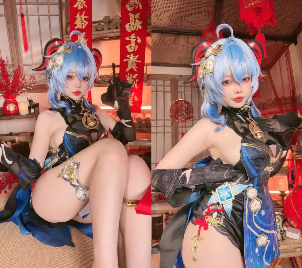 小瑶幺幺 – 原神新春 甘雨 海灯节 单人 自拍版