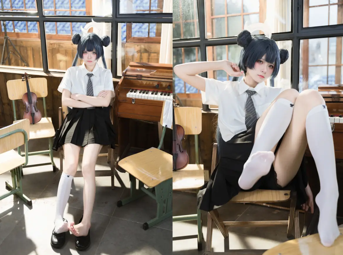 九柒喵 – 蔚蓝档案 妃咲JK【61P】