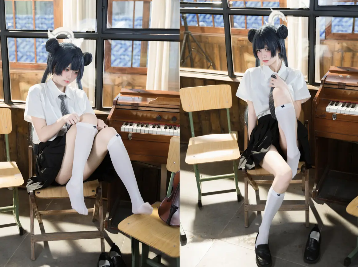 九柒喵 – 蔚蓝档案 妃咲JK [61P/516MB]
