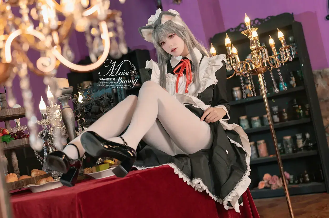 咬一口兔娘(Yiko湿润兔) – 2月月票特典『菲奇子女仆』