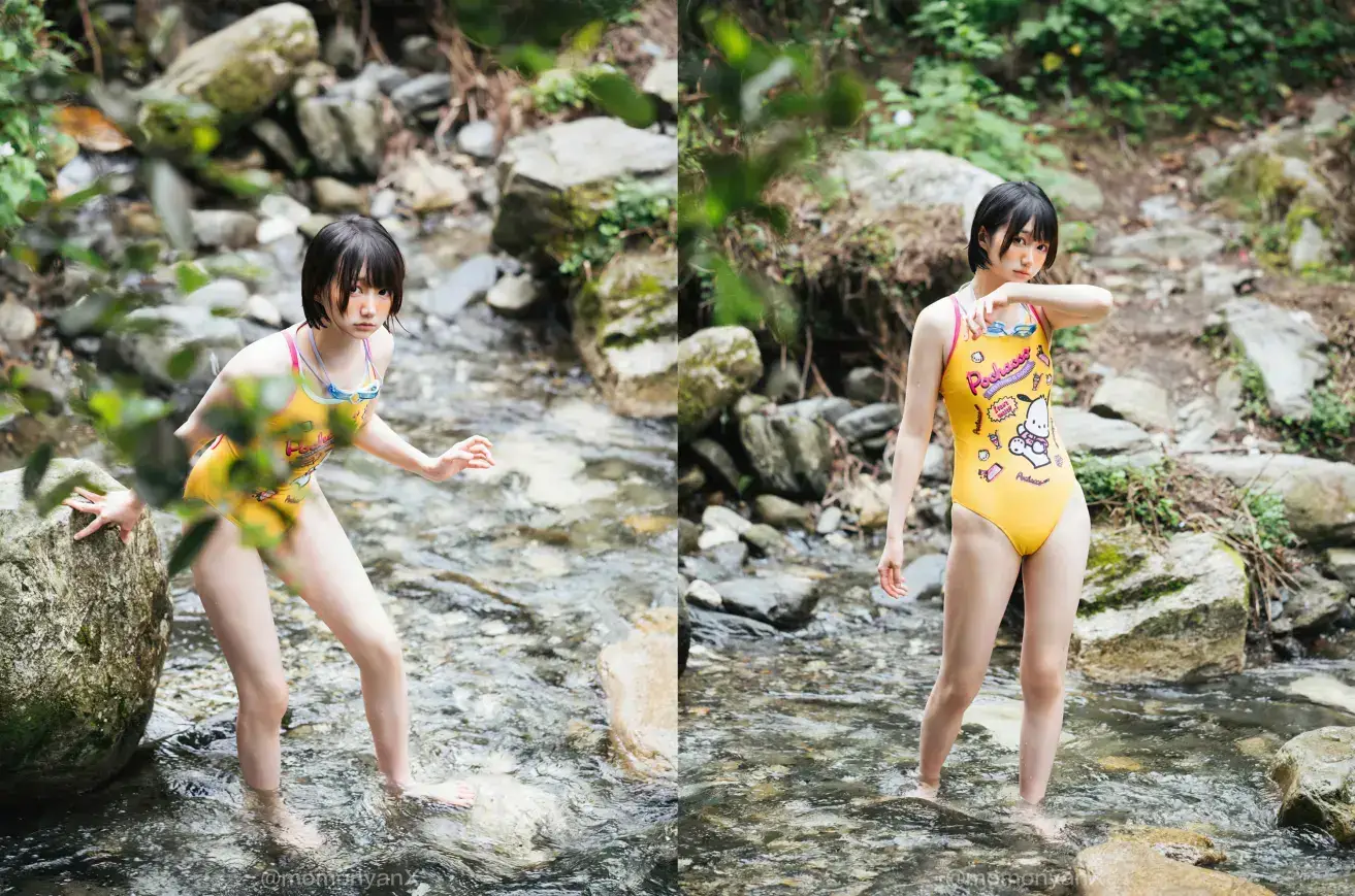 雫しずく – 夏の小川