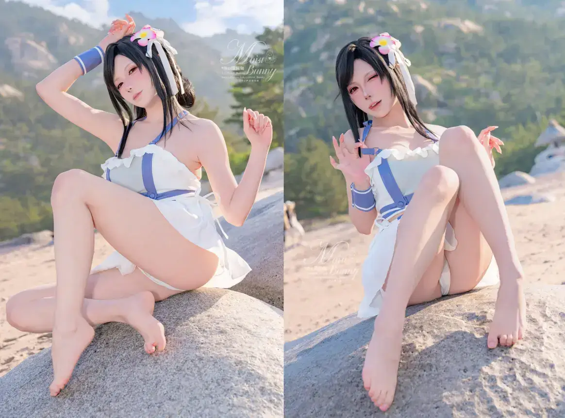 咬一口兔娘(Yiko湿润兔) – 2025泳装限定作 海边假日 蒂法
