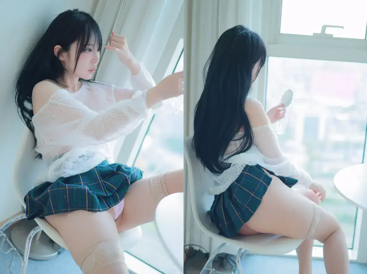 [Patreon] rinaモモリナ (momorina): Extra-short Plaid Skirt