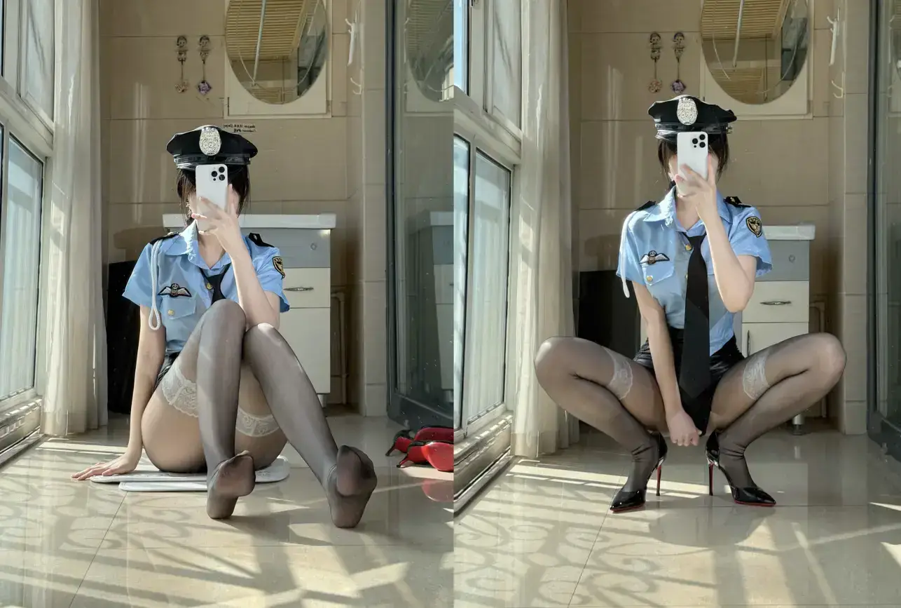 不可爱羚 – 定制 黑丝白丝女警