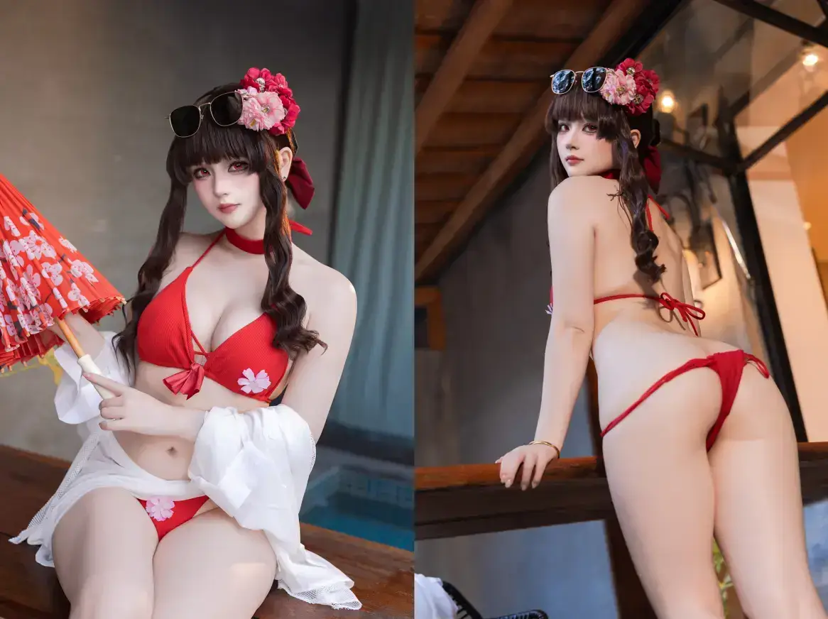 屿鱼 - 樱花泳装
