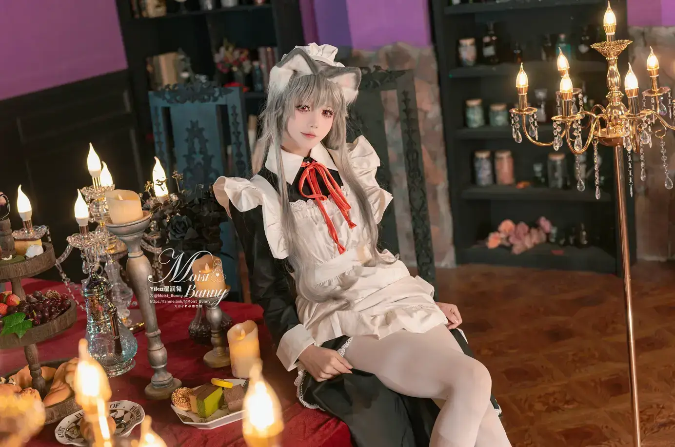 咬一口兔娘(Yiko湿润兔) – 2月月票特典『菲奇子女仆』